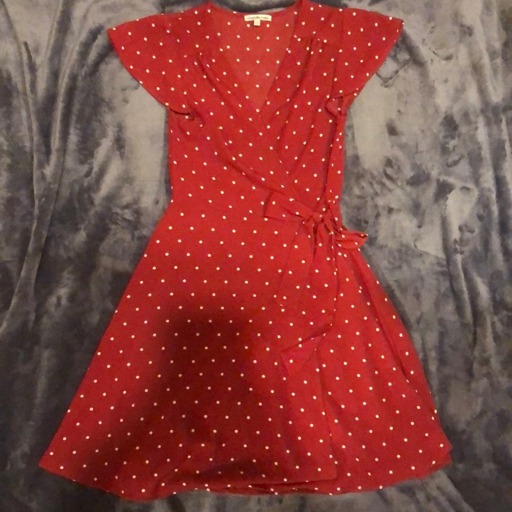 Red wrap dress!